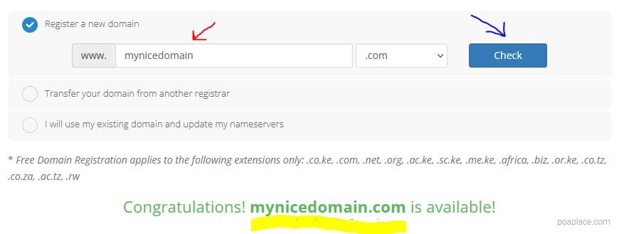 HostPinnacle Domain Name Search 