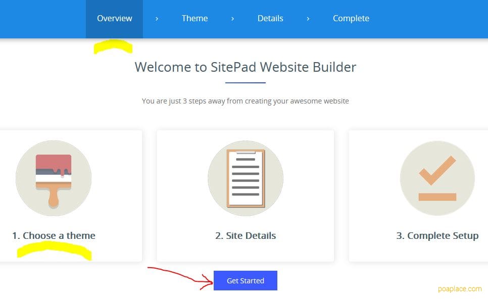 Choose a Theme for Your SitePad Website